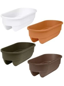 2' X 4' Railing Planter, 25" -Garden Tools Sales Store 34336 001E tif