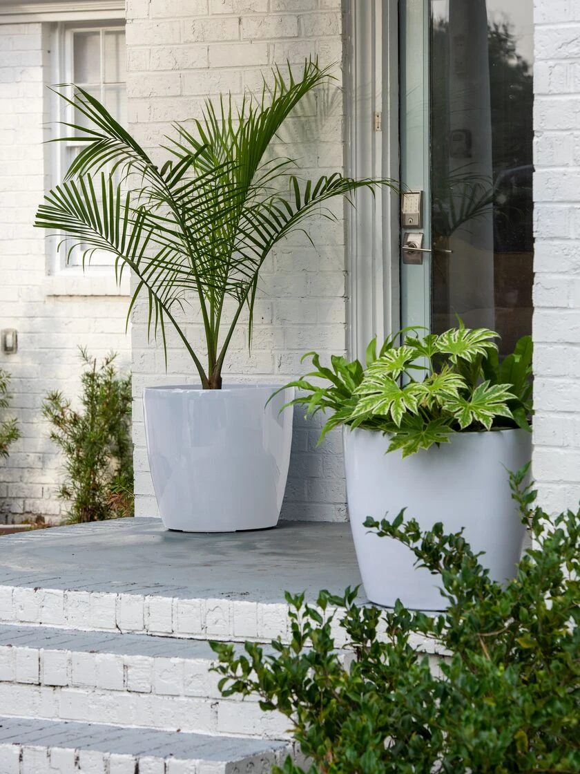 Viva Round Self-Watering Rolling Planter, 20" Diameter, Set Of 2 2 Viva Round Self-Watering Rolling Planter, 20" Diameter, Set Of 2 - Image 2