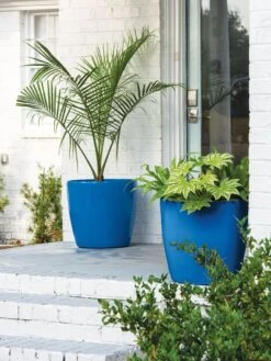 Viva Round Self-Watering Rolling Planter, 20" Diameter, Set Of 2