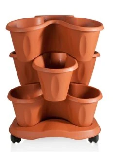 Trifoglio 3-Tier Planter On Wheels -Garden Tools Sales Store 3 4 crop 8613625 05V