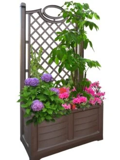 Separate Flower Box With Trellis 18 Separate Flower Box With Trellis -Garden Tools Sales Store 3 4 crop 8613626 04V