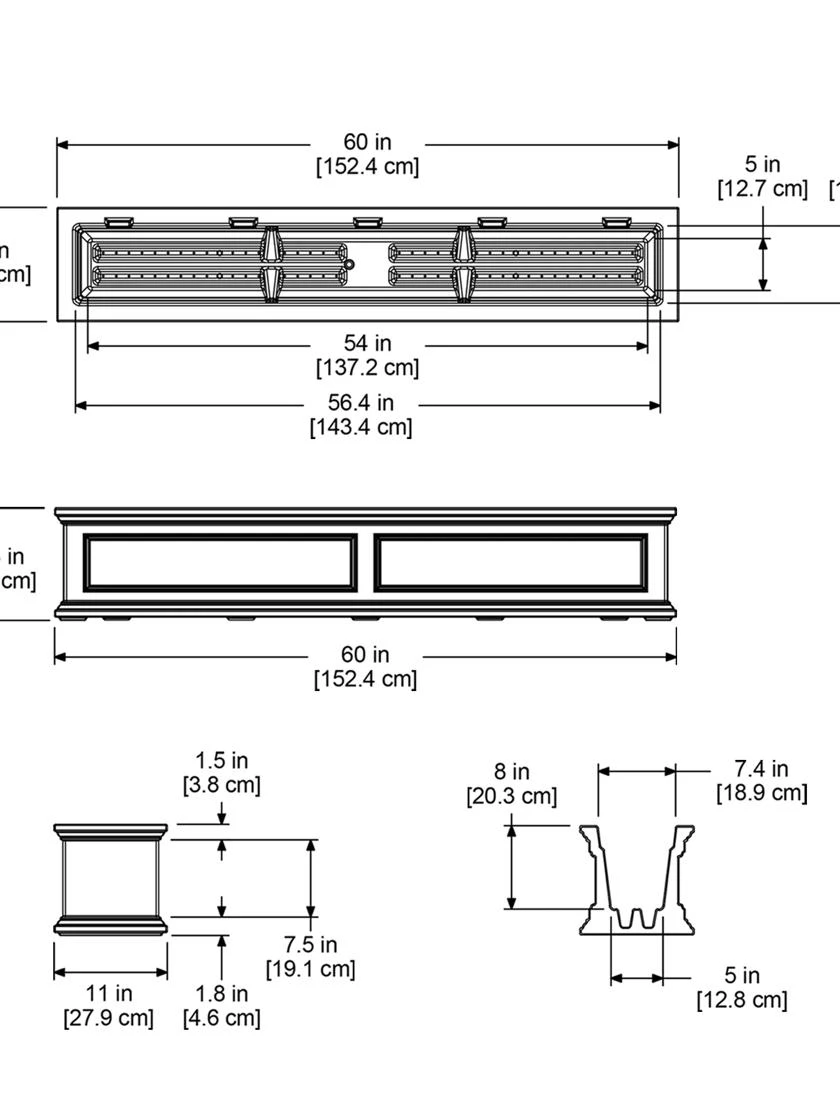 Fairfield Self-Watering Window Box, 5’ 9 Fairfield Self-Watering Window Box, 5’ - Image 9
