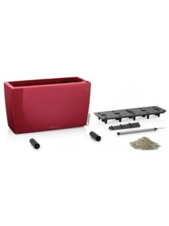 Lechuza® Cararo Rectangular Indoor Planter With Casters -Garden Tools Sales Store 8590295 04v
