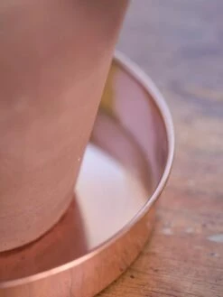 Extra Small Round Copper Plant Tray, 8" -Garden Tools Sales Store 8593528 4529 tif