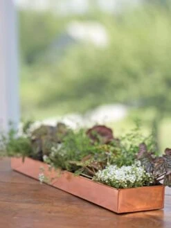 Rectangular Copper Plant Tray, 24" X 5" -Garden Tools Sales Store 8593533 4626 tif