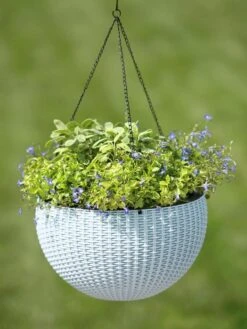 Weave Self-Watering Hanging Basket, 14" -Garden Tools Sales Store 8596490 10307 tif