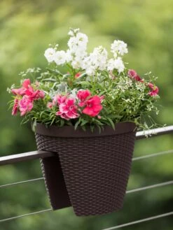Weave Round Railing Planter, 11" -Garden Tools Sales Store 8598370 8584 tif
