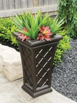 Carolina Self-Watering Tall Planter, 28" 8 Carolina Self-Watering Tall Planter, 28" -Garden Tools Sales Store 8598645 03V tif