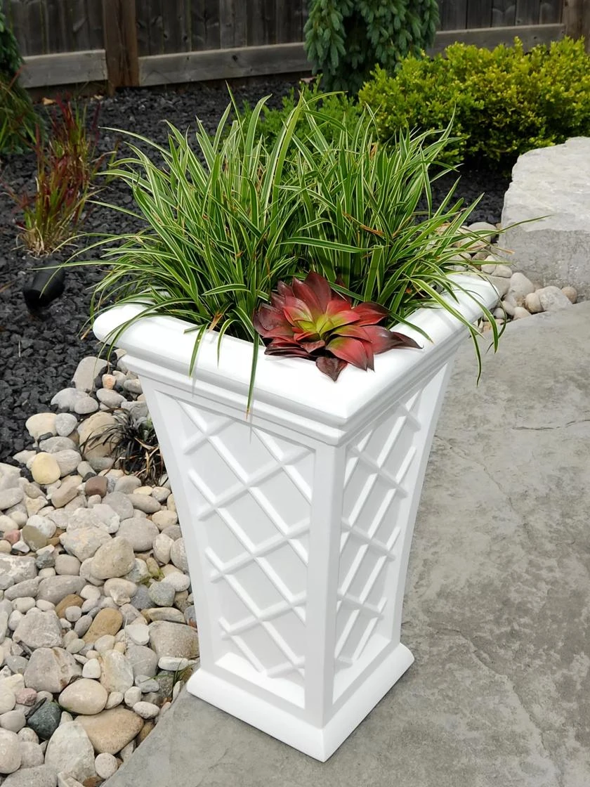 Carolina Self-Watering Tall Planter, 28" 2 Carolina Self-Watering Tall Planter, 28" - Image 2