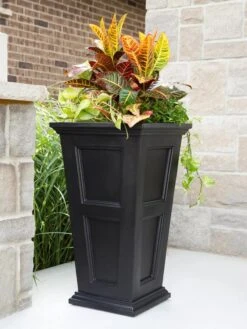 Fairfield Self-Watering Tall Patio Planters, 34” -Garden Tools Sales Store 8600109 16V tif
