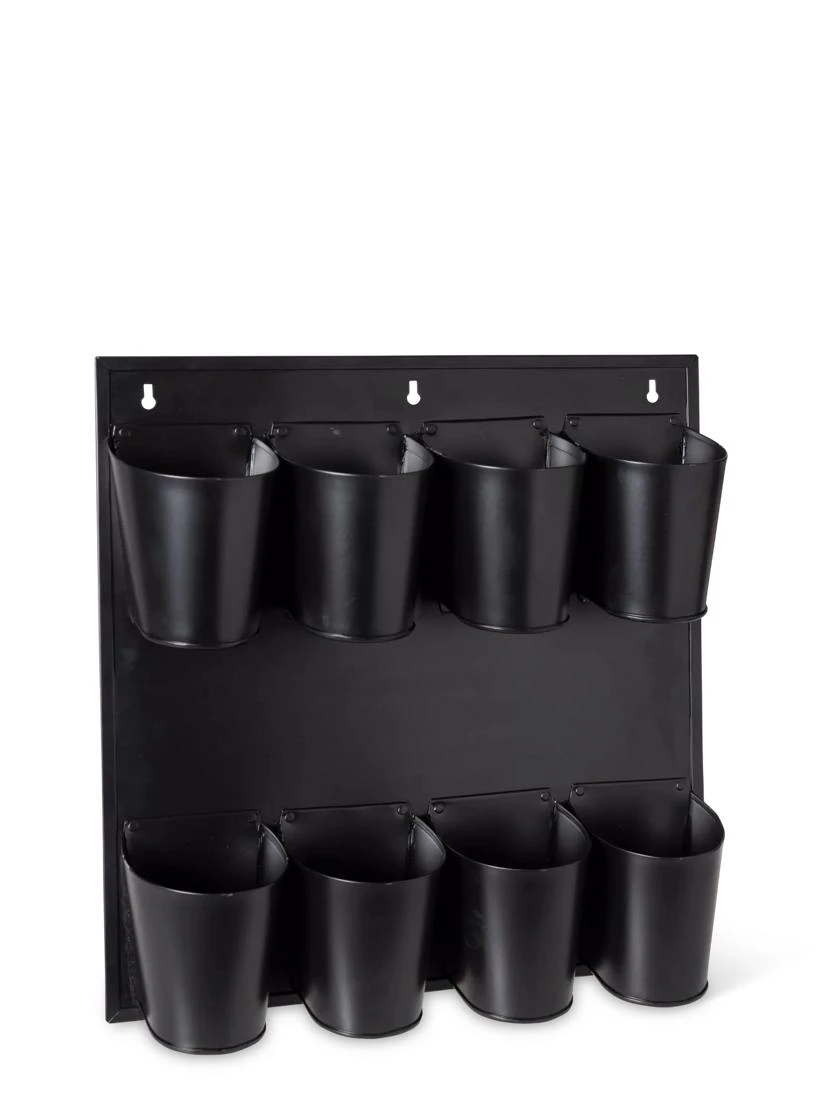 8 Pot Metal Wall Planter 2 8 Pot Metal Wall Planter - Image 2