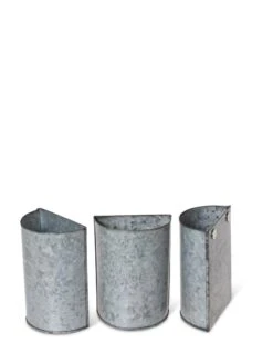 Mini Magnetic Galvanized Planter Pockets, Set Of 3 -Garden Tools Sales Store 8609216 8714 tif