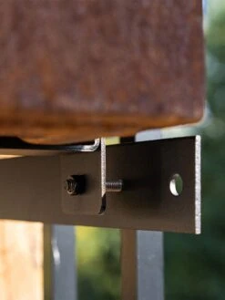 Veradek Metallic Series Corten Steel Railing Planters -Garden Tools Sales Store 8611611 02v