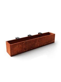 Veradek Metallic Series Corten Steel Railing Planters -Garden Tools Sales Store 8611614 04v