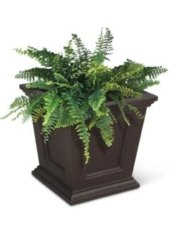 Fairfield Self-Watering Square Planter, 16” X 16” -Garden Tools Sales Store 8611695 04V tif