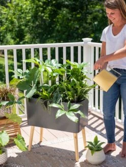 Ava Self-Watering Rectangular Planter 11 Ava Self-Watering Rectangular Planter -Garden Tools Sales Store 8612691 0011