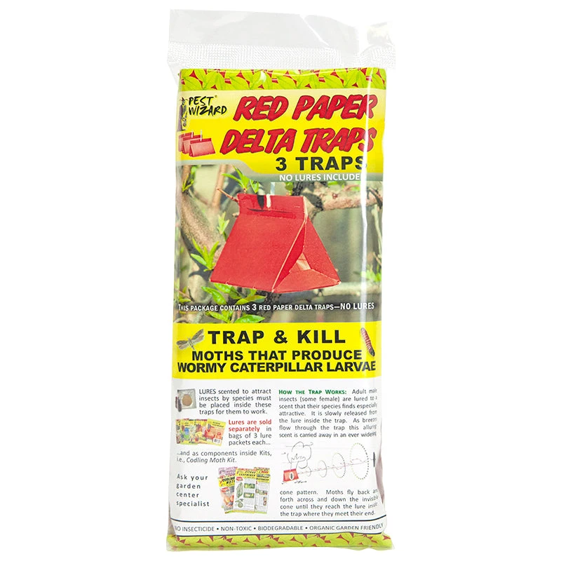 Pest Wizard Paper Delta Trap 3-Pack 1 Pest Wizard Paper Delta Trap 3-Pack