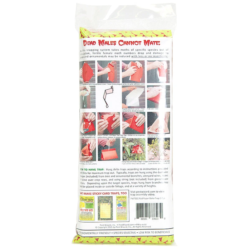 Pest Wizard Paper Delta Trap 3-Pack 2 Pest Wizard Paper Delta Trap 3-Pack - Image 2