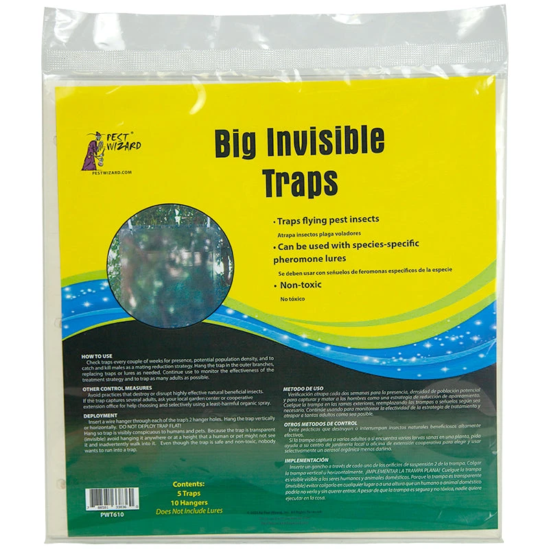 Pest Wizard Big Invisible Insect Trap 5-Pack 1 Pest Wizard Big Invisible Insect Trap 5-Pack