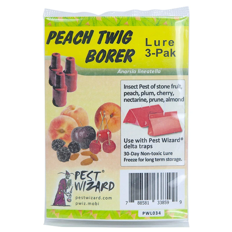 Pest Wizard Peach Twig Borer Lure 4 Week 3-Pack 1 Pest Wizard Peach Twig Borer Lure 4 Week 3-Pack