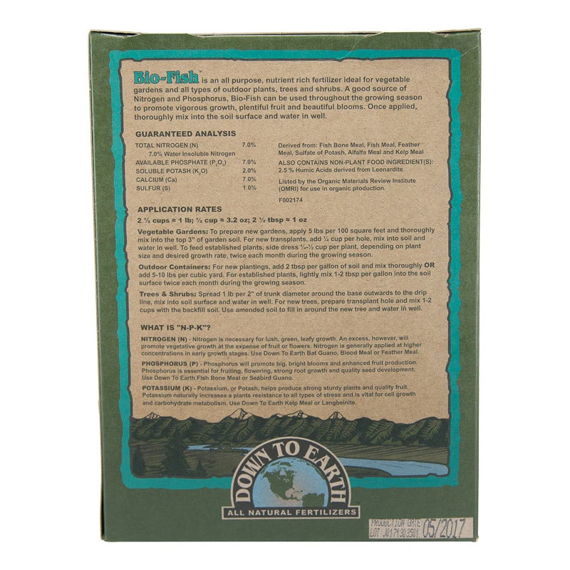 Bio-Fish All Purpose 7-7-2 Fertilizer (5 Lb) 2 Bio-Fish All Purpose 7-7-2 Fertilizer (5 Lb) - Image 2