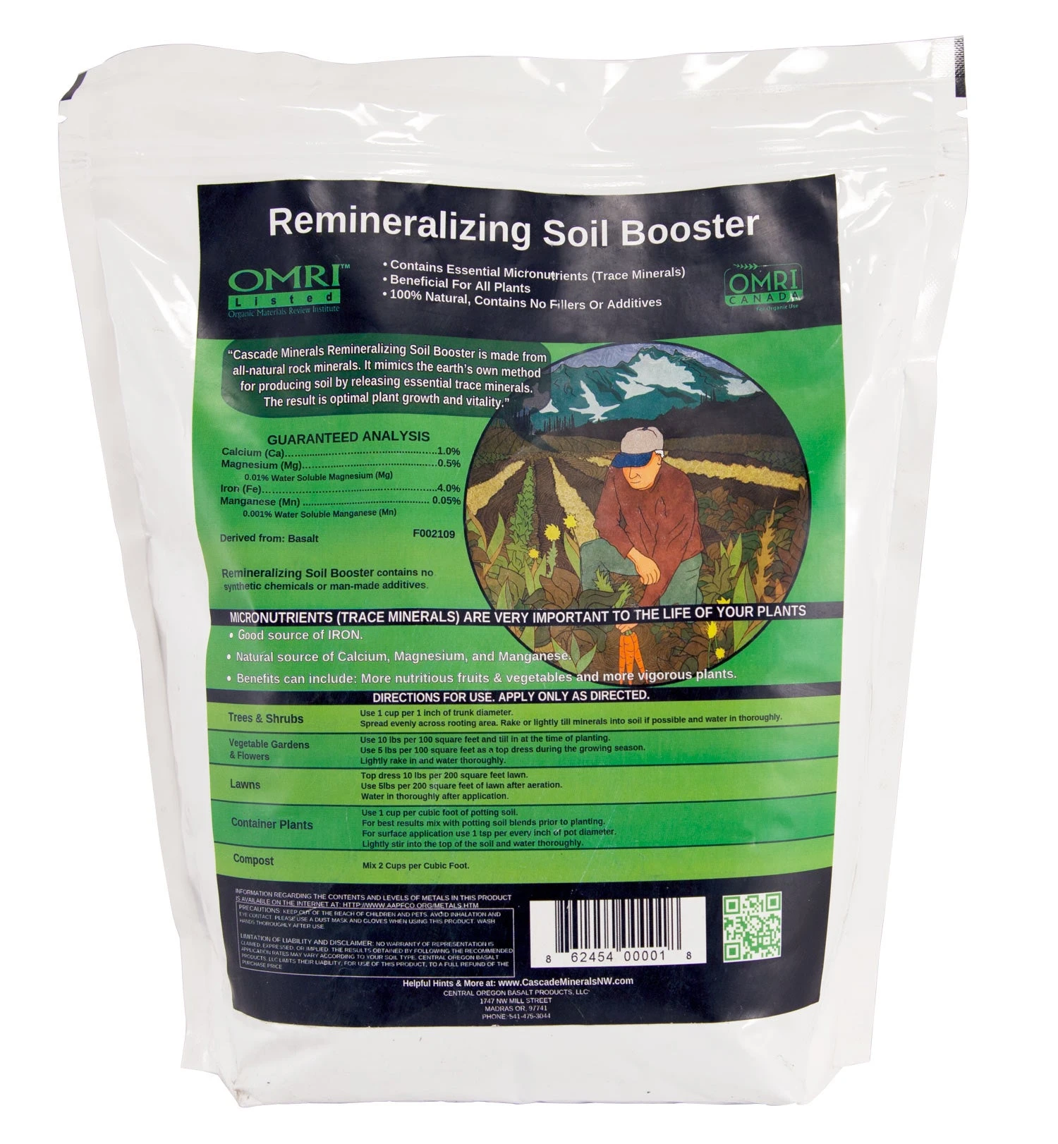 Cascade Minerals Remineralizing Soil Boost (10 Lb Bag) 2 Cascade Minerals Remineralizing Soil Boost (10 Lb Bag) - Image 2