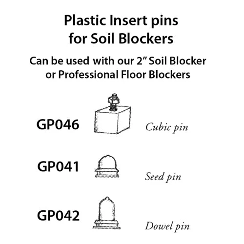 Ladbrooke Soil Blocker Insert Pins - 5/8" Seed Pins (Set Of 4) 2 Ladbrooke Soil Blocker Insert Pins - 5/8" Seed Pins (Set Of 4) - Image 2