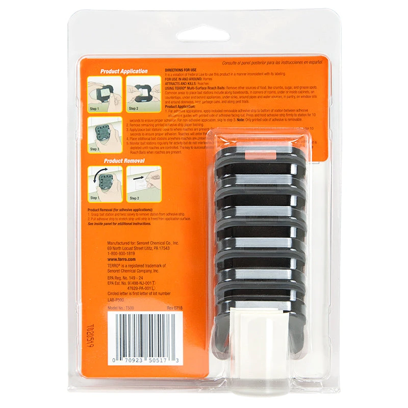 Terro Multi-Surface Roach Bait (6/pk) 2 Terro Multi-Surface Roach Bait (6/pk) - Image 2